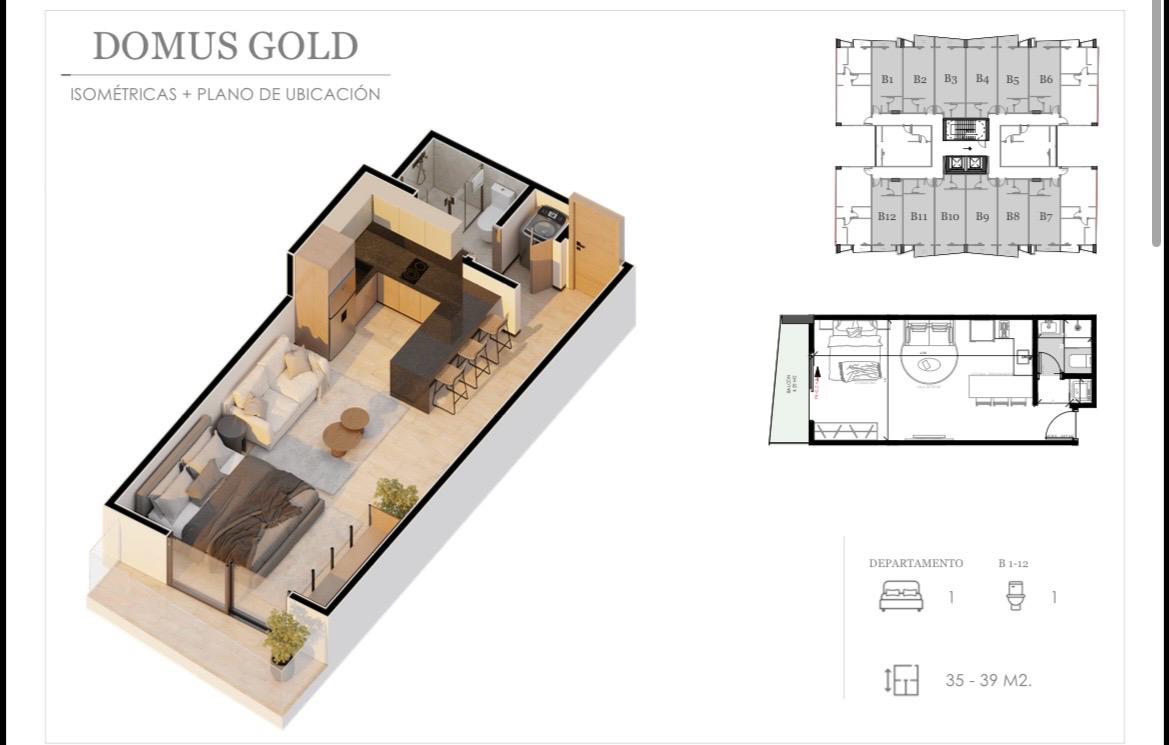 (Pre-Venta) Domus Gold Monoambiente