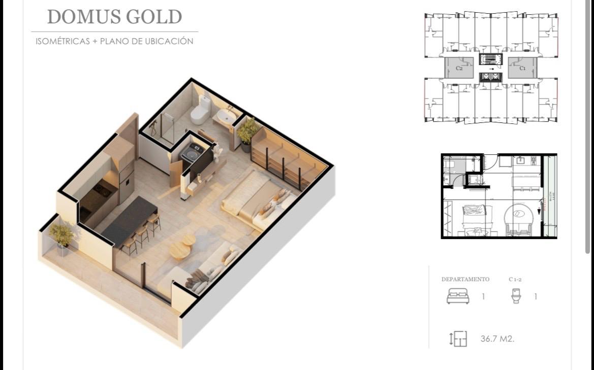 (Pre-Venta) Domus Gold Monoambiente