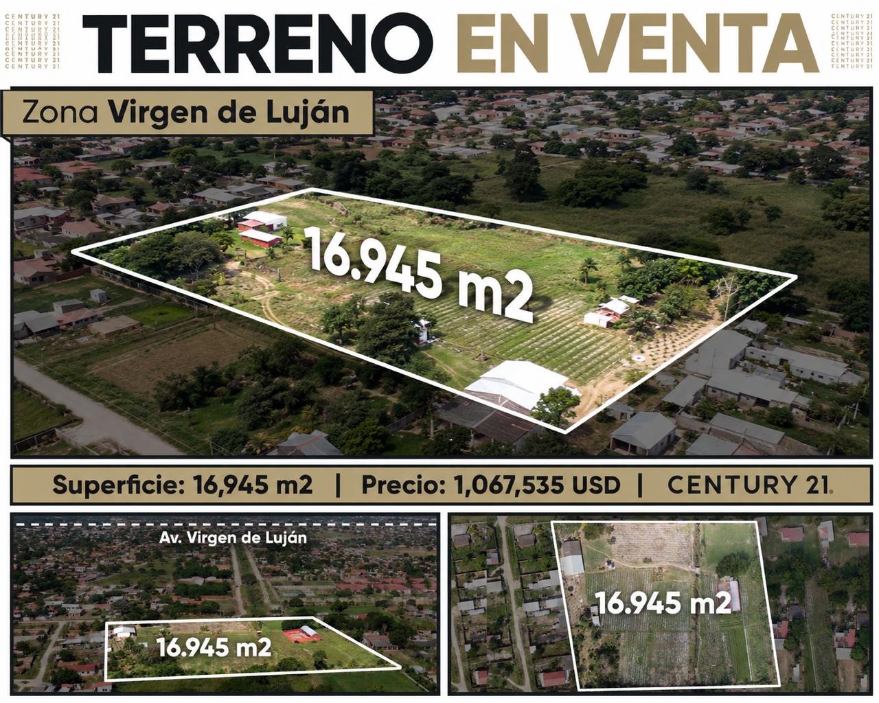 TERRENO EN VENTA ZONA VIRGEN DE LUJAN
