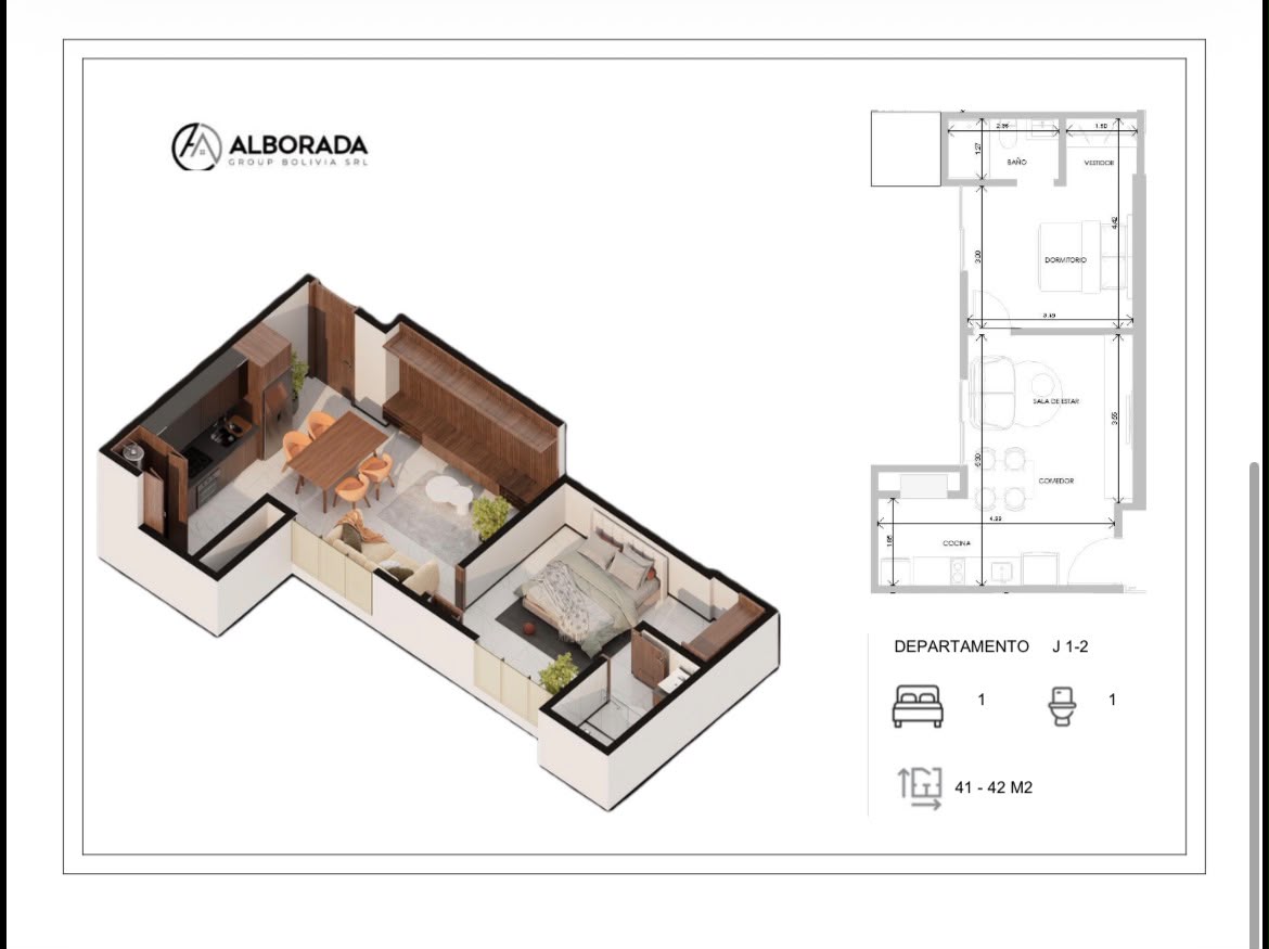 (Pre-venta) Domus Black 1 Dormitorio
